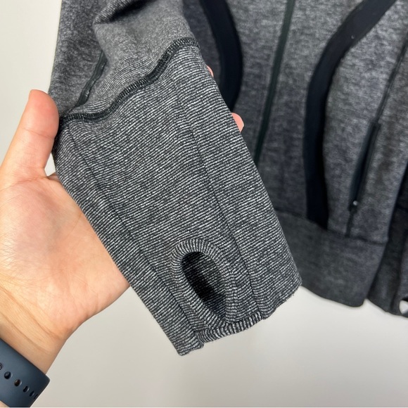 Lululemon In Stride Jacket Black / Wee Stripe Black Heathered Black women 8 - Picture 10 of 15
